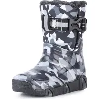 Ladeheid Kinder Regenlaarzen - Gevoerd en Waterdicht - PVC - LA-ZT-Winter - 07-Grijs - 27/28
