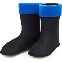 Ladeheid Sokken voor Regenlaarzen Modell LA-KL-EVA-Kids en KL050 – Fleecesokken – 32 – Blauw - LA-KL-045