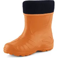Ladeheid Kinder Regenlaarzen - Rubber - met Binnenschoen - EVA - Wasbare Binnenschoen - LA-KL-EVA-Kids - Oranje - 26