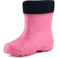 Ladeheid Kinder Regenlaarzen - Rubber - met Binnenschoen - EVA - Wasbare Binnenschoen - LA-KL-EVA-Kids - Lichtroze - 25