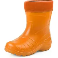 Ladeheid LA-KL-050 Kinder Regenlaarzen - Rubber - met Binnenschoen - EVA - Wasbare Binnenschoen - Oranje - 27