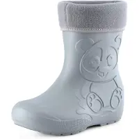 Ladeheid Kinder Regenlaarzen - Thermo Rubberlaarzen Vederlicht - EVA - LA-CA-PandaWinter - Grijs - 30/31