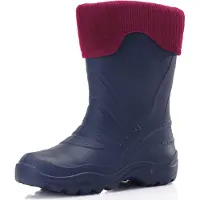 Ladeheid LA-LMG-861-Termix Dames Regenlaarzen - Rubber - Gevoerd - EVA - Waterdicht – Blauw295c/roze – 28/29