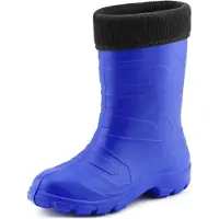 Ladeheid Dames Regenlaarzen - Thermo Rubberlaarzen Vederlicht - EVA - LA-LMG-879-Aspen - Korenbloem/Zwart - 39