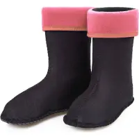 Ladeheid Sokken voor Regenlaarzen Modell LA-KL-EVA-Kids en KL050 – Fleecesokken – 33 – Roze - LA-KL-045