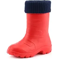 Ladeheid Kinder Regenlaarzen - Rubber - met Binnenschoen - EVA - Wasbare Binnenschoen - LA-LMG-845-AspenKids - Rood1/marineblauw - 25