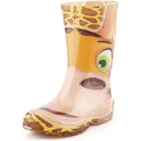 Ladeheid Kinder Regenlaarzen - Jongens Meisjes Antislip Zool - PVC - LA-KL-002-BW - Oranje Giraffe - 23/24