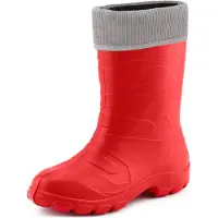 Ladeheid Dames Regenlaarzen - Thermo Rubberlaarzen Vederlicht - EVA - LA-LMG-879-Aspen - Rood88/Grijs - 37
