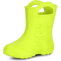 Ladeheid LA-CA-Frog Kinder Regenlaarzen - Rubber - Licht - EVA - Kalk - 22/23