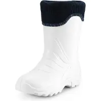 Ladeheid LA-LMG-861-Termix Dames Regenlaarzen - Rubber - Gevoerd - EVA - Waterdicht – Wit/blauw – 26/27