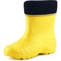 Ladeheid Kinder Regenlaarzen - Rubber - met Binnenschoen - EVA - Wasbare Binnenschoen - LA-KL-EVA-Kids - Zonnig - 33