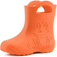 Ladeheid LA-CA-Frog Kinder Regenlaarzen - Rubber - Licht - EVA - Oranje (151c) - 34/35