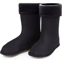 Ladeheid Sokken voor Regenlaarzen Modell LA-KL-EVA-Kids en KL050 – Fleecesokken – 34 – Zwart - LA-KL-045