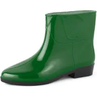 Ladeheid Dames Regenlaarzen - Korte Rubberen Laarzen - PVC - LA-ZT-Meduza - Groen 8M - 37