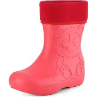 Ladeheid Kinder Regenlaarzen - Thermo Rubberlaarzen Vederlicht - EVA - LA-CA-PandaWinter - Koraal - 24/25