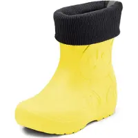 Ladeheid Kinder Regenlaarzen - Gevoerd en Waterdicht - EVA - LA-CA-Panda249 - Geel - 26/27