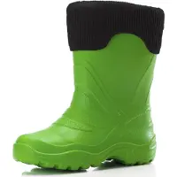 Ladeheid LA-LMG-861-Termix Dames Regenlaarzen - Rubber - Gevoerd - EVA - Waterdicht – Groen375c/Zwart – 24/25