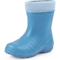 Ladeheid LA-KL-050 Kinder Regenlaarzen - Rubber - met Binnenschoen - EVA - Wasbare Binnenschoen - Lichtblauw - 24