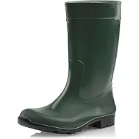 Ladeheid LA-LMG-967-Ilse Dames Regenlaarzen - Rubber - Hoog - PVC - Waterdicht – Zwart – 38