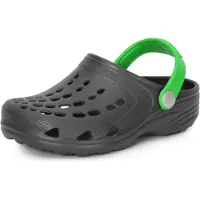 Ladeheid Clogs Kinderen - Tuinschoenen - Lichte - Kinderschoenen - Meisjes - Jongens - Grijs/Groen - 22/23 - LA-CA-FTKIDS