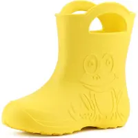 Ladeheid LA-CA-Frog Kinder Regenlaarzen - Rubber - Licht - EVA - Geel - 34/35