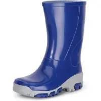 Ladeheid Kinder Regenlaarzen - Waterdichte voor Jongens en Meisjes - PVC - LA-RB-481 - Kornblume Grau - 21/22
