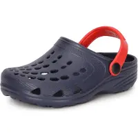 Ladeheid Clogs Kinderen - Tuinschoenen - Lichte - Kinderschoenen - Meisjes - Jongens - Marineblauw/Rood - 24/25 - LA-CA-FTKIDS