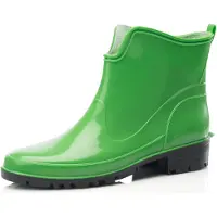 Ladeheid LA-LMG-930-Elke Dames Regenlaarzen - Rubber - Enkelhoogte - PVC - Waterdicht – Groen – 38