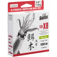 Sufix Egi X8 150 M Gevlochten Vislijn