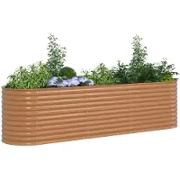vidaXL Verhoogd bed Bruin 320 x 80 x 81 cm Staal
