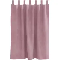 vidaXL Gordijnen 2 st Donkerroze 140 x 140 cm fluweel