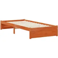 vidaXL Boekenrek met bed en hoofdeinde, met opbergruimte, massief grenenhout