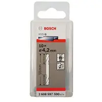 Bosch BOOR HSS TWEEZIJDIG GESLEPEN 4,2 X 14 X 55 MM 10X