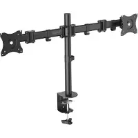 Digitus DA-90349 Tafelbeugel voor monitor Aantal monteerbare displays: 2 Display(s) 38,1 cm (15) - 68,6 cm (27) Zwart Draaibaar, In hoogte verstelbaar,