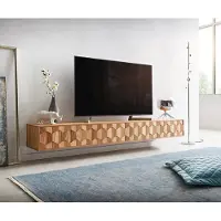 DELIFE Tv-meubel Fevo 220 cm acacia natuur 4 deuren L-poot