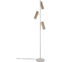TRIO Design vloerlamp Soka mokka bruin