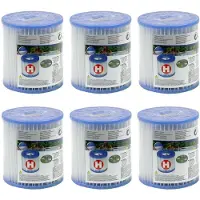 Intex 6x 29007 Type H vervangingsfilter voor zwembad, spa of whirlpool, set van 6