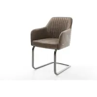DELIFE Sledemodel Greg-Flex microvelours taupe vintage sledemodel vlak grafiet pocketveer kern