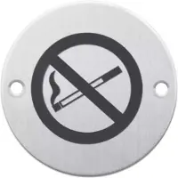 HDD pro Pictogram Rookverbod Rond Inox Plus