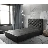 DELIFE Boxspring-frame Dream-Great 120x200 microvezel antraciet Vintage