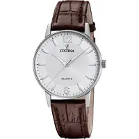 Festina Kwartshorloge Horloge, herenhorloge, leren band, analoog