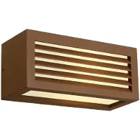 SLV Buitenlamp Box L E27 Roestbruin