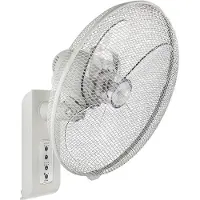 CasaFan Greyhound WV 45 FB LG Wandventilator 50 W (Ø x h) 44.3 cm x 280 mm Lichtgrijs Oscillerend, Zwenkbaar, Met afstandsbediening, Wandmontage mogelijk