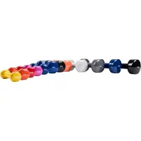 Taurus Vinyl Halter - 8kg – Donkergrijs – per stuk – dumbbell – dumbell - halter – earobics – earobic – pumptraining
