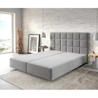 DELIFE Boxspring-frame Dream-Fine 160x200 microvezel grijs