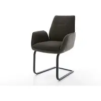 DELIFE Sledemodel Zoa-Flex materiaalmix zwart sledemodel vlak zwart pocketveer kern