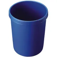 Helit Plastic papierbak, Vuilnisbak, Blauw