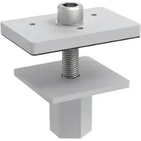 MAUL Adapters voor tafelmontage MAULsirius, alu / grijs / zink, metaal