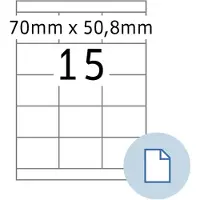 Herma Etiket 8415 A4 EXPR 500 70x50.8mm wit 7500 stuks