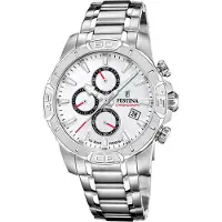 Festina Chronograaf Timeless Chronograph Quartzhorloge, horloge, herrenuur, roestvrijstalen band, analoog, dag